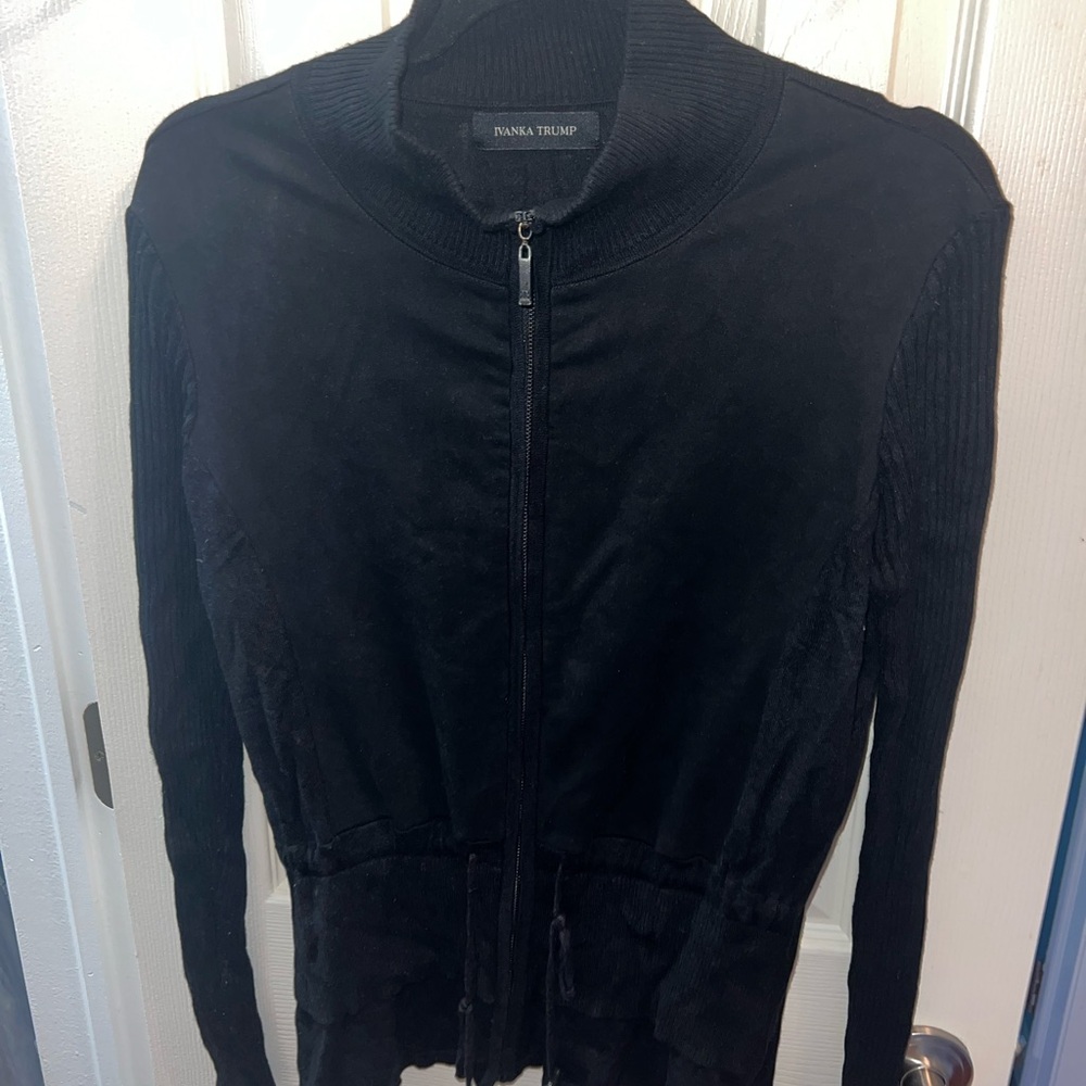 Ivanka Trump Black Bomber Jacket
